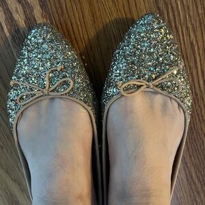 Womens Old Navy glitter flats size 10